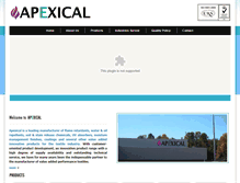 Tablet Screenshot of apexical.com